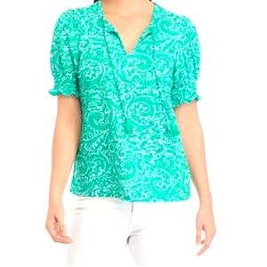 NWT Crown & Ivy Green Short Sleeve Top size 2X